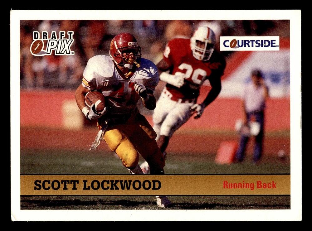 1992 Courtside Draft Pix #7a Scott Lockwood Football Card